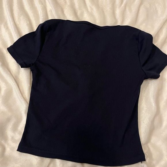 Navy Henley Short Sleeve - Picture 3 of 3